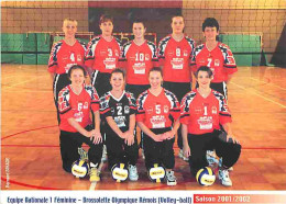 Sports - Volley Ball - Reims - Brossolette Olympique Rémois - Equipe Nationale 1 Féminine - Saison 2001 2002 - CPM - Voi - Voleibol