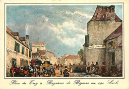 65 - Bagnères De Bigorre - Place Du Trey - Lithographie De Jacottet XIXe Siècle - D'après Une Gravure D'époque - Gravure - Bagneres De Bigorre