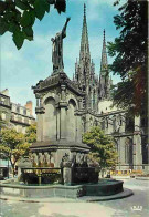 63 - Clermont Ferrand - Flèches De La Cathédrale Et Statue Urbain II - CPM - Voir Scans Recto-Verso - Clermont Ferrand