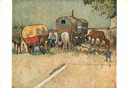 Art - Peinture - Vincent Van Gogh - Halte Des Bohémiens - Musée Du Louvre - CPM - Voir Scans Recto-Verso - Malerei & Gemälde