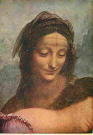 Art - Peinture - Léonard De Vinci - Sainte Anne - Musée Du Louvre - CPM - Voir Scans Recto-Verso - Pintura & Cuadros