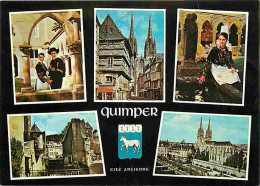 29 - Quimper - Multivues - Folklore - Blasons - Voir Scans Recto Verso  - Quimper