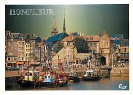 14 - Honfleur - L'avant-port, La Lieutenance, Le Quai Sainte-Catherine - Bateaux - Flamme Postale De Honfleur - CPM - Vo - Honfleur