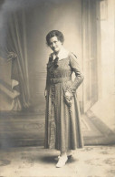 Social History Souvenir Real Photo Elegant Woman Lady Dress Wien 1917 - Photographs