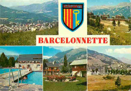 04 - Barcelonnette - Multivues - Piscine - Blasons - CPM - Voir Scans Recto-Verso - Barcelonnette