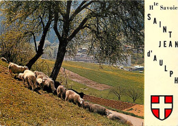 Animaux - Moutons - Haute Savoie - Saint Jean D'Aulph - Le Sana Au Printemps - Blasons - CPM - Voir Scans Recto-Verso - Autres & Non Classés