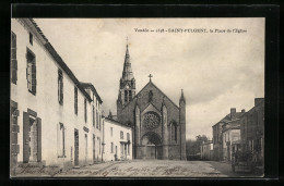 CPA Saint-Fulgent, La Place De L`Église  - Otros & Sin Clasificación