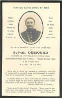 090524 - FAIRE PART DE DECES - MILITARIA WW1 14 18 - Sergent 105 ème Régiment D'infanterie - OUSSOURD Généalogie - Décès