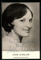 AK Musikerin Edda Schaller Mit Autograph  - Music And Musicians