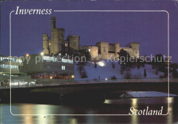 72352751 Inverness Highland Floodit Castle And The Main Road Bridge Over The Riv - Altri & Non Classificati