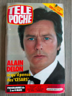 Magazine TELE POCHE N° 994  ALAIN DELON  Les Césars  TTBE 26/02/1985 Lucky Luke SARAH BERNHARDT TARZAN MICHEL MORGAN - Actie