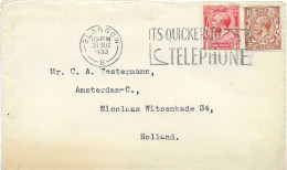 Postzegels > Europa > Groot-Brittannië > 1902-1951 Koningen > 1911-1935 George V > Brief Mrt No. 155 En 156 (17479) - Briefe U. Dokumente