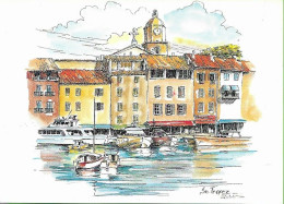 [83] Var > Saint Tropez Aquarelle De Zika Jovanovic 00 - Saint-Tropez