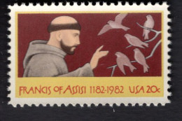 209000165 1982  SCOTT 2023 (XX) POSTFRIS MINT NEVER HINGED - FRANCIS OF ASSISI - BIRDS - Unused Stamps