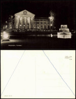 Ansichtskarte Wiesbaden Kurhaus Bei Nacht 1962 - Wiesbaden