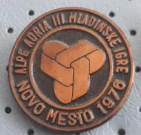 ALPE ADRIA Youth Sport Games Novo Mesto 1976 SLovenia Ex Yugoslavia Pin - Other & Unclassified