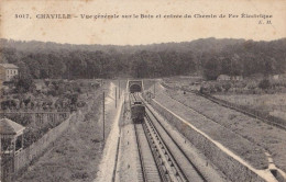 CPA CHAVILLE 92 - Vue Générale Sur Le Bois Et Entrée Du Tunnel Du Chemin De Fer Electrique - Chaville