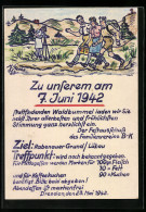AK Lübau, Einladung Zum Waldbummel Am 07.06.1942  - Scoutisme