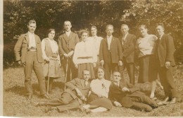 Social History Souvenir Real Photo Elegant Hike Expedition Group Photo - Fotografie