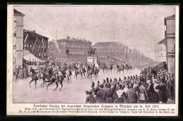 AK München, Einzug Der Siegreichen Truppen Am 16. Juli 1871  - Muenchen