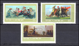 China 1322-1324 Frauen Im Militärdienst 1977, 3 Werte, Satz ** / MNH - Altri & Non Classificati