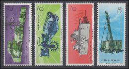 China 1221-1224 Industrie Maschinenbau 1973, 4 Werte Komplett, Satz ** / MNH - Sonstige & Ohne Zuordnung