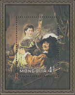 Mongolei Gemälde Paintings Rembarndt - Selbstportrait Mit Saskia, Block ** - Sonstige & Ohne Zuordnung