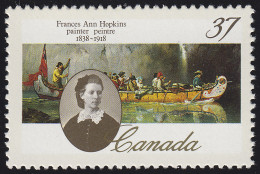 Kanada: Gemälde Paintings Malerin Frances Anne Hopkins, Marke ** - Altri & Non Classificati