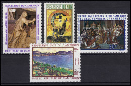 Kamerun / Benin: Gemälde / Paintings Pigalle, David, Cezanne, 4 Marken **/O - Autres & Non Classés