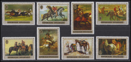 Ruanda / Rwandaise: Gemälde Mit Pferden Horses Of Paintings, 8 Werte, Satz **  - Altri & Non Classificati