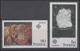 Schweden: Europa / CEPT Gemälde Hallström & Strindberg, 1975, 2 Werte ** - Otros & Sin Clasificación