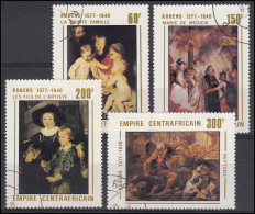 Zentralafrika: Gemälde / Paintings Peter Paul Rubens 1978, 4 Werte, Satz O - Andere & Zonder Classificatie