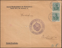 85I Germania MeF Auf Rückumschlag Auskunftsstelle Für Auswanderer CÖLN 6.12.1915 - Sonstige & Ohne Zuordnung