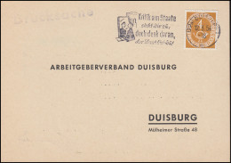 124 Posthorn Als EF Drucksache Einladung Vom Arbeitgeberverband Duisburg 12.4.54 - Other & Unclassified