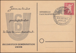 Parteitag Der Christlich Demokratischen Union (CDU) SSt BERLIN 15.-17.6.1946 - Sonstige & Ohne Zuordnung