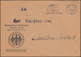 Frei Durch Ablösung Reich Statistisches Reichsamt BERLIN Grüne Woche 23.1.1936 - Autres & Non Classés