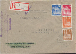 74wg Und Andere Bauten-MiF R-Brief Flüchtlingsamt WIPPERFURTH 10.11.1948 - Ohne Zuordnung