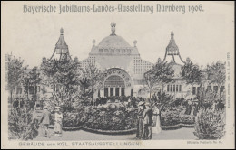 Ansichtskarte Bayerische Landesausstellung Nürnberg 1906, EF NÜRNBERG 12.5.06 - Altri & Non Classificati