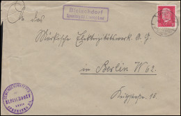 Landpost Bloischdorf über Spremberg (Niederlausitz) Land 14.1.32 Auf Brief  - Covers & Documents