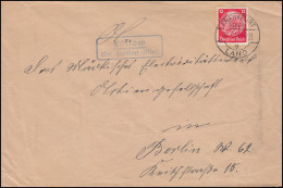 Landpost Lossow über Frankfurt / Oder Land 20.7.34 Auf Brief Nach Berlin - Storia Postale