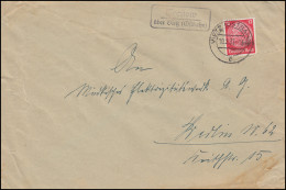 Landpost Tornow über Vietz Ostbahn 10.2.37 Auf Brief - Storia Postale