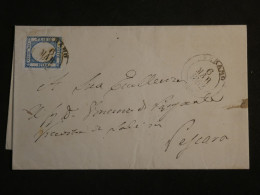 DO12  ITALIE  LETTRE   RR 1862 TERAMO A VEJARA  + AFF. INTERESSANT+++ - Marcofilía