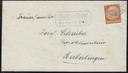 Landpost Fulgenstadt über Saulgau 21.3.41 Auf Trauerbrief - Cartas & Documentos