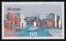 2110 Landtag Nordrhein-Westfalen Düsseldorf, Muster-Aufdruck - Variétés Et Curiosités