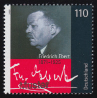 2101 Politiker Friedrich Ebert, Muster-Aufdruck - Abarten Und Kuriositäten