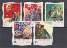 China 1359-1363 Volksbefreiungsarmee 1977, 4 Werte, Satz ** / MNH - Altri & Non Classificati