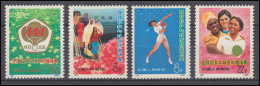 China 1140-1143 Tischtennis 1973, 4 Werte, Satz Postfrisch ** / MNH - Autres & Non Classés