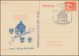 DDR P 86II 1. Prignitzschau KV Kyritz 1989, SSt KYRITZ Fachwerkhaus 25.10.89 - Autres & Non Classés