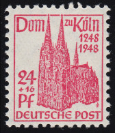 Bizone 71WA Kölner Dom 24 Pf. Rotkarmin ** - Mint