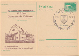 DDR P 84 Pieschener Hafenfest Und Gartenstadt Hellerau 1984, SSt DRESDEN 17.6.84 - Andere & Zonder Classificatie